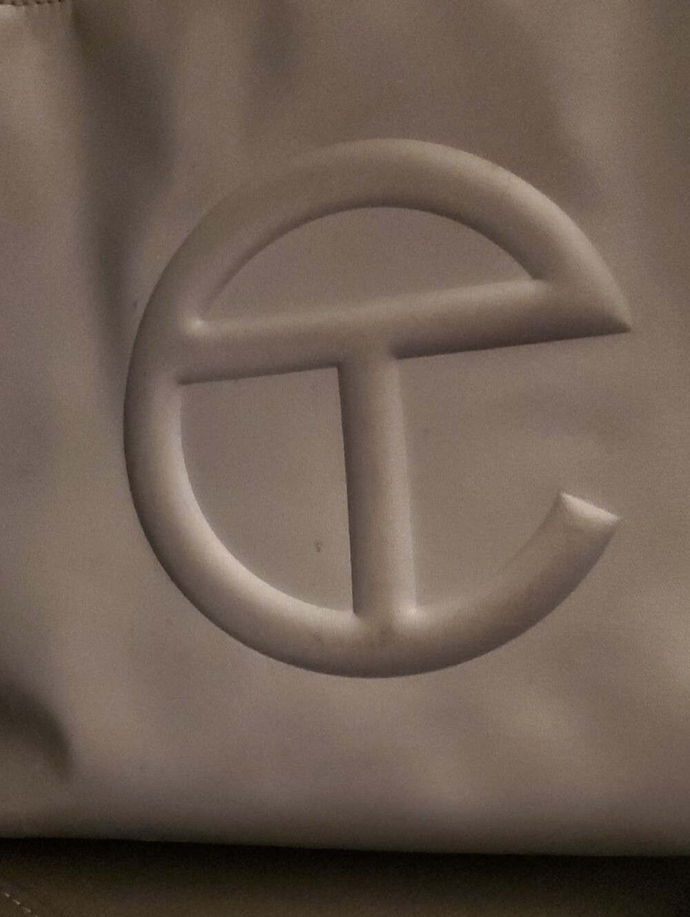 Telfar Gray Embossed Logo Tote - Picture 6 of 6